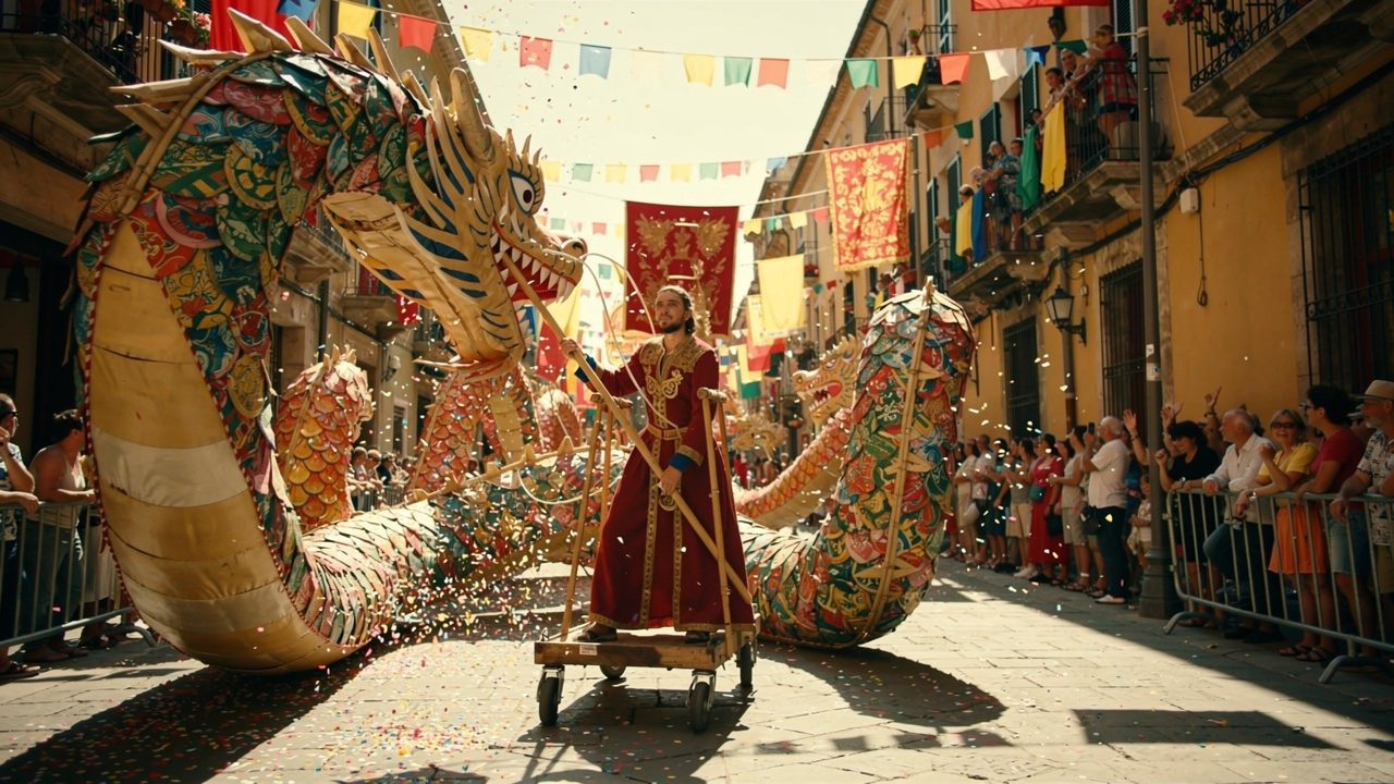Parade of Giants opening still from Last Frame
