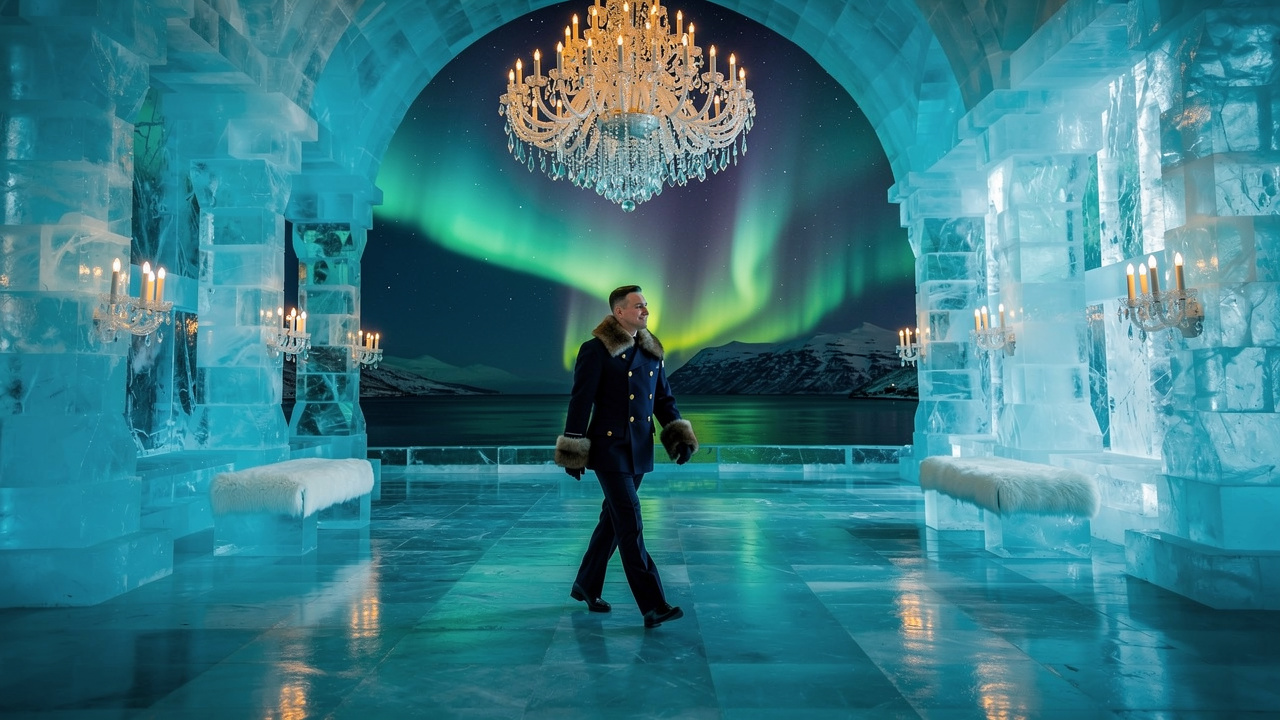 The Glacier Hotel opening still from Last Frame