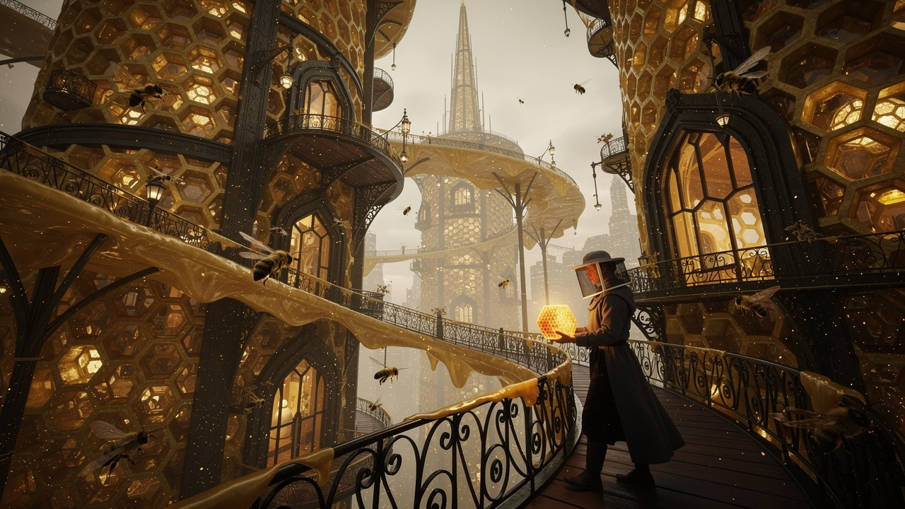 Hive Spire opening still from Last Frame