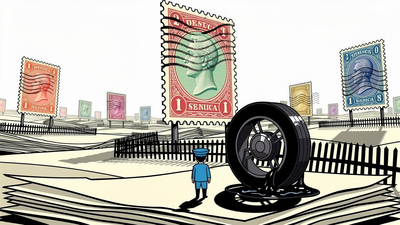 Postage Planet opening still from Last Frame